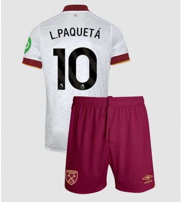 West Ham United Lucas Paqueta #10 Tredje Kläder Barn 2024-25 Kortärmad (+ Korta byxor)